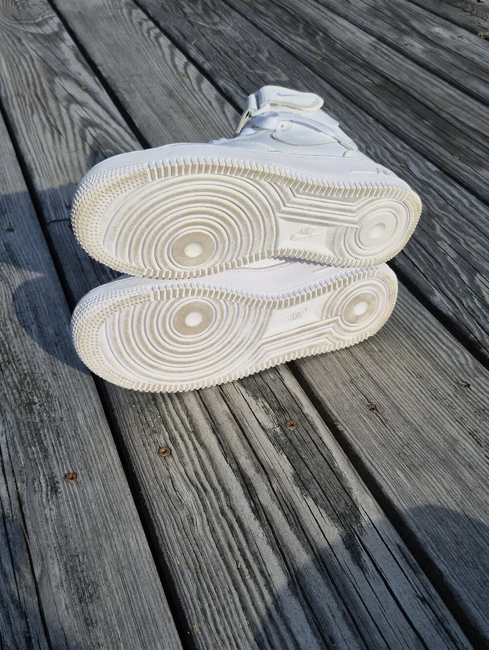 Nike Air Force 1 White High-Top Sneakers Boys Size 6.5 Youth